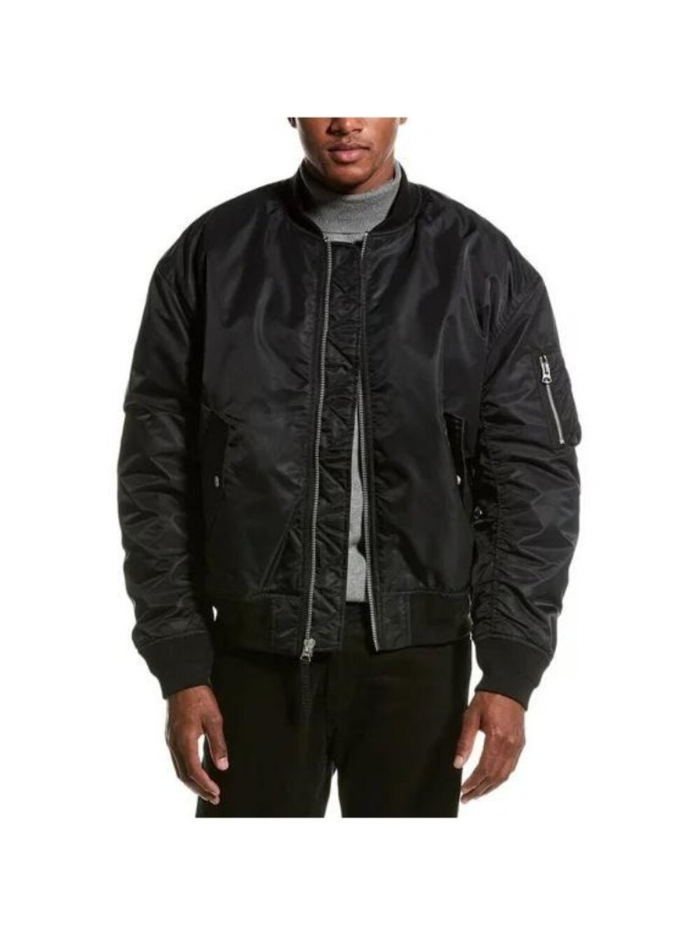 Hudson black bomber jacket, men’s medium, brand new with tags.